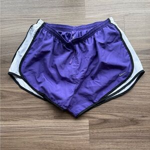 Nike Tempo Purple and White Athletic Shorts